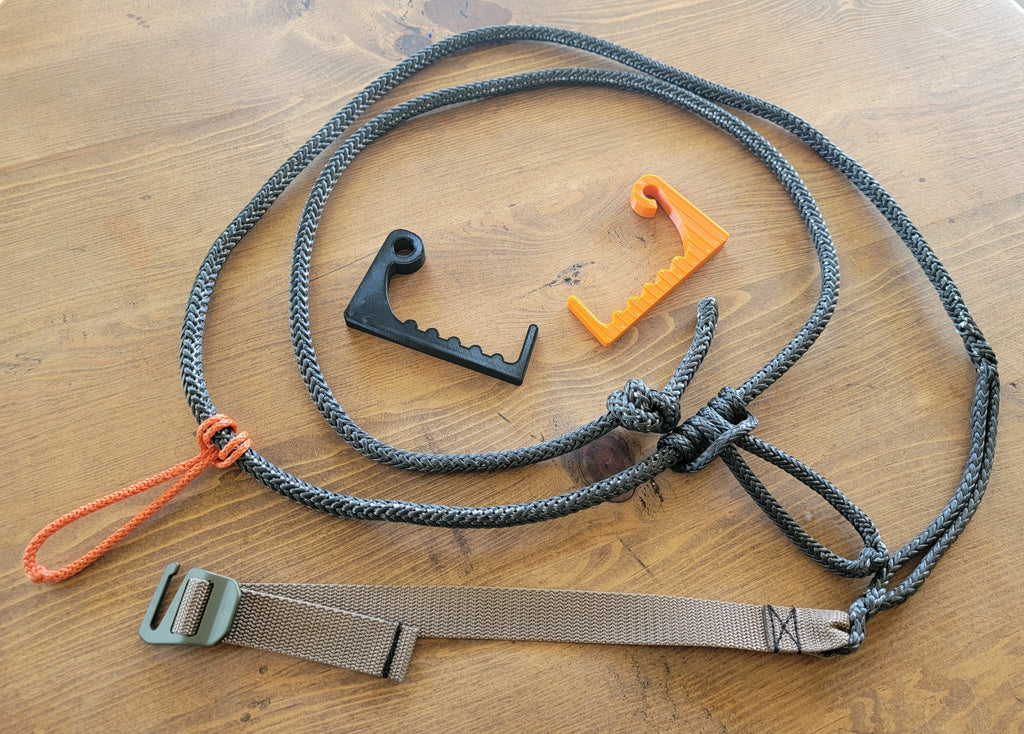 1/4" AmSteel Tether with Tether Bow Hanger WEBBING Package
