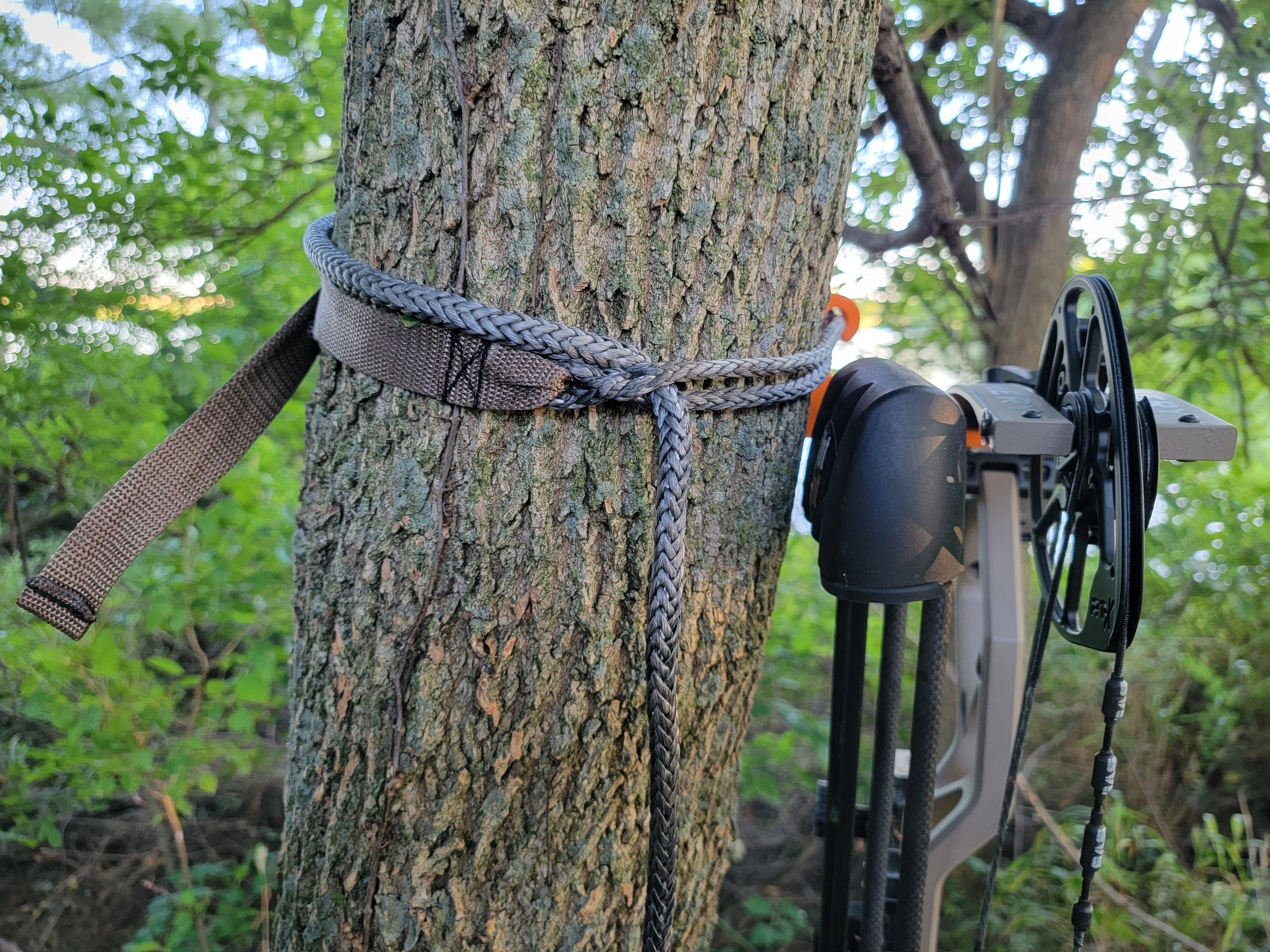 1/4" AmSteel Tether with Tether Bow Hanger WEBBING Package