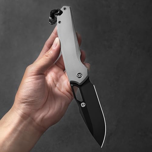 The Sentinel Folding Knife Giftset (black blade+dark grey/red liner G10 handle)