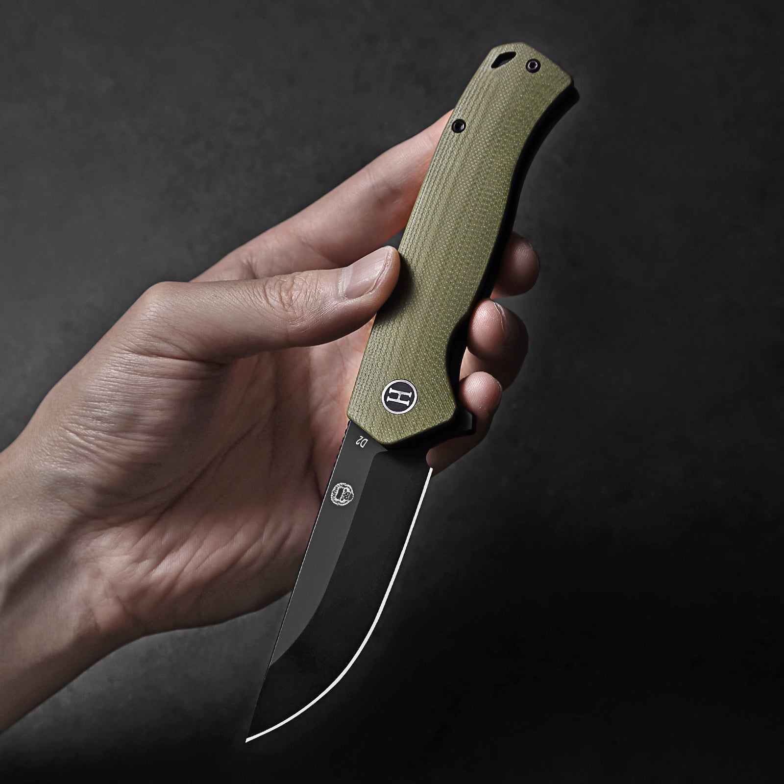 The Pathfinder Folding Pocket Knife Giftset for Men and Women (Green and Silver)