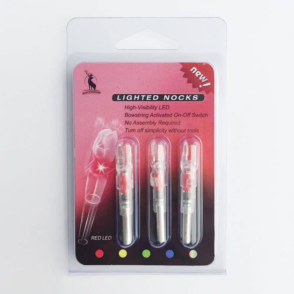LED Lighted Arrow Nock with Switch for Archery