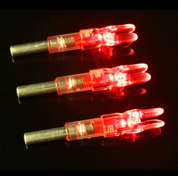 LED Lighted Arrow Nock with Switch for Archery