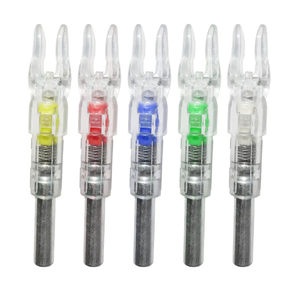 LED Lighted Arrow Nock with Switch for Archery