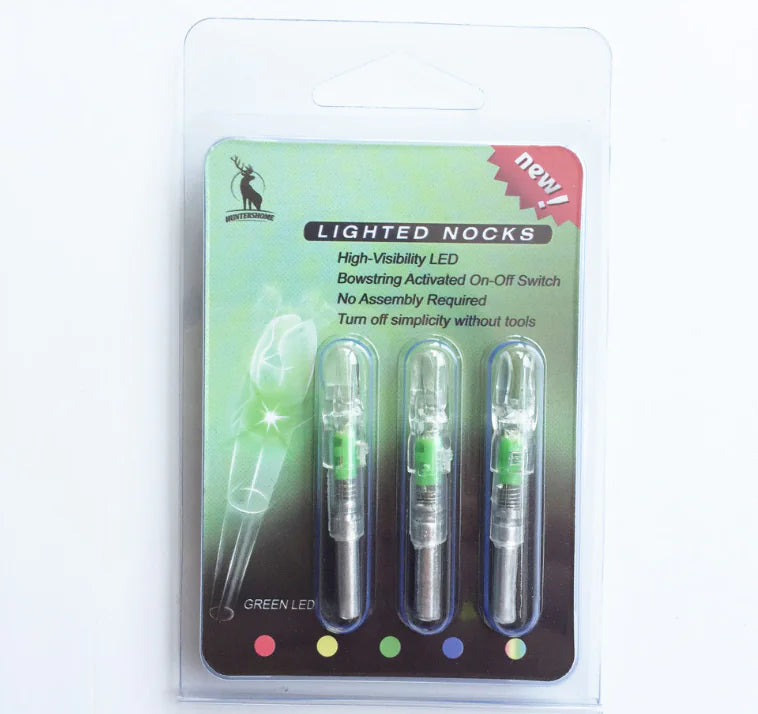 LED Lighted Arrow Nock with Switch for Archery
