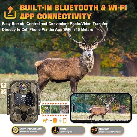 Redbrook Outdoors - WiFi Trail Camera 4K Trail Camera