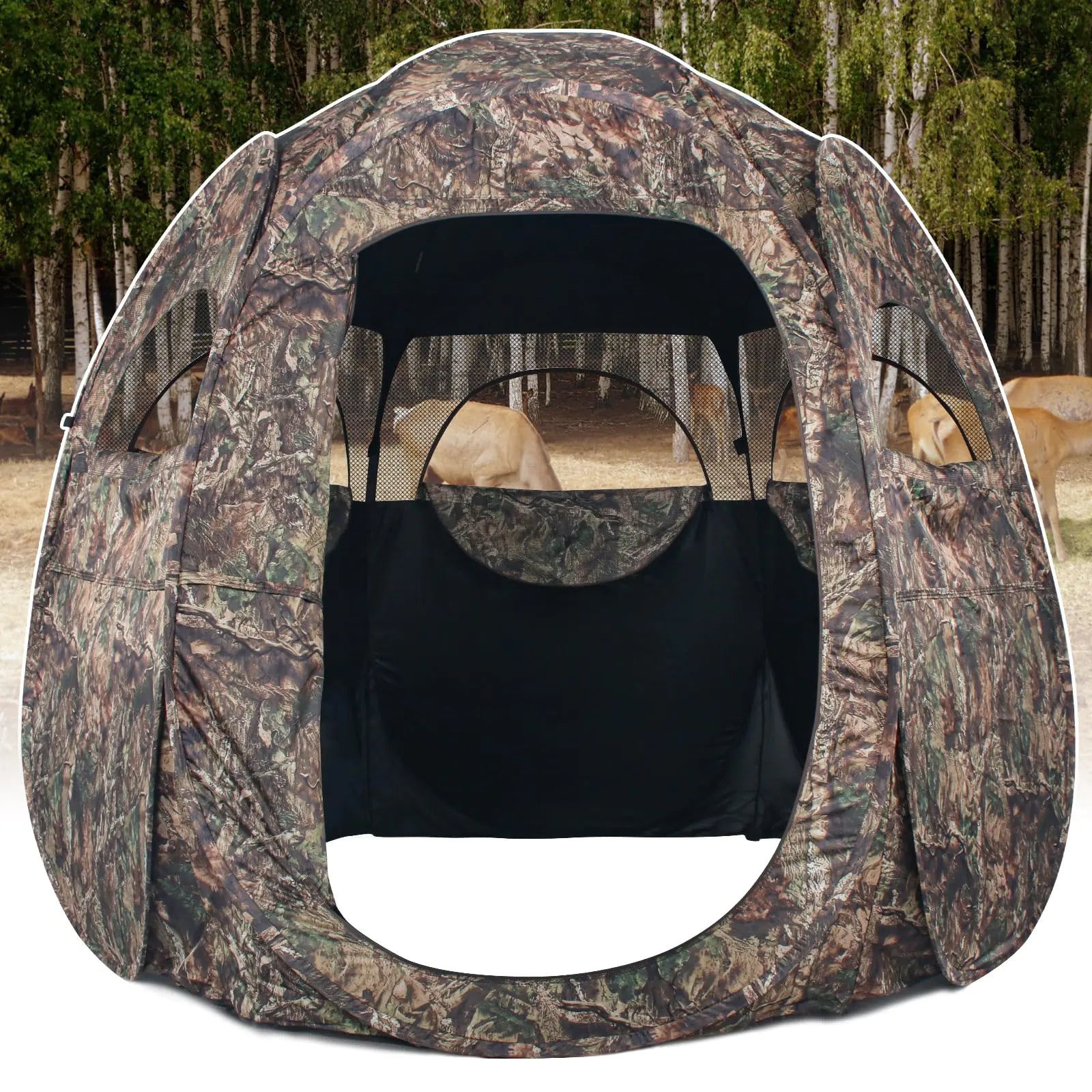 1-3 Person Hunting Blinds 300 Degree See Through