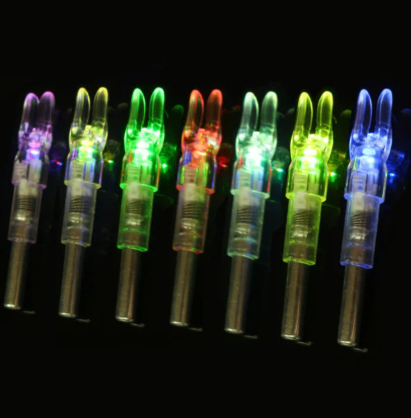 LED Lighted Arrow Nock with Switch for Archery