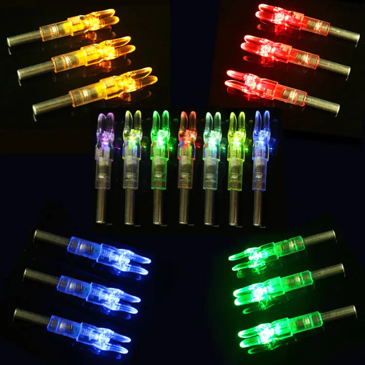 LED Lighted Arrow Nock with Switch for Archery