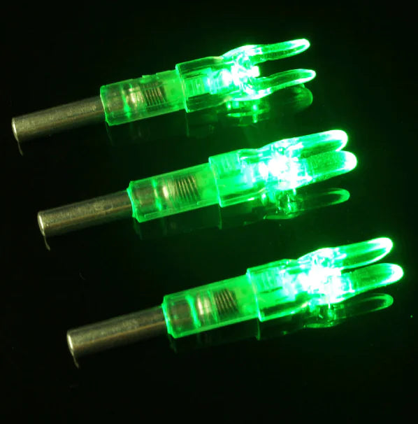 LED Lighted Arrow Nock with Switch for Archery